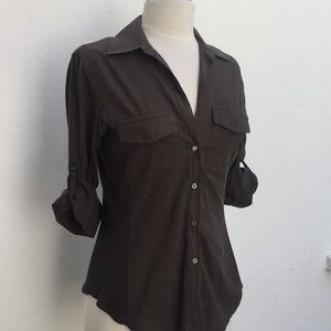 James Perse slub side panel shirt